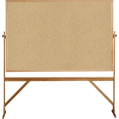 Ghent GHERKK46 Reversible Cork Bulletin Board with Wood Frame