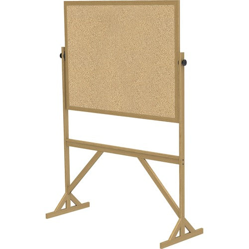 Ghent GHERKK34 Reversible Cork Bulletin Board with Wood Frame