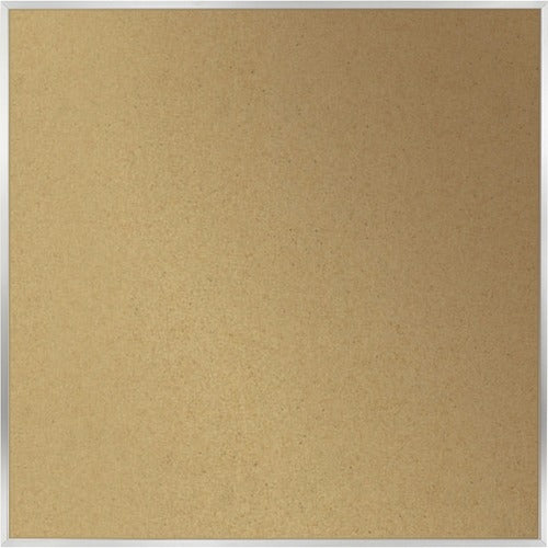 Ghent GHEAK44 Natural Cork Bulletin Board with Aluminum Frame