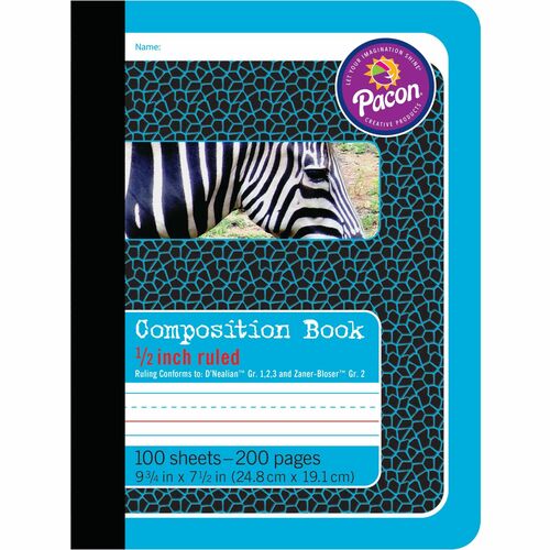 Pacon® PAC2425 1/2" Ruled Composition Book