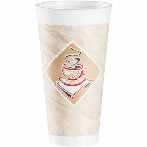 Dart DCC20X16G ThermoGlaze 20 oz Design Insulated Foam Cups