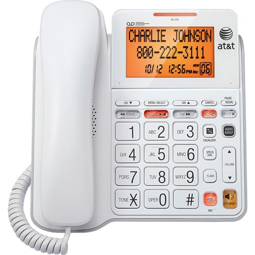 AT&amp;T ATTCL4940 CL4940 Standard Phone - White