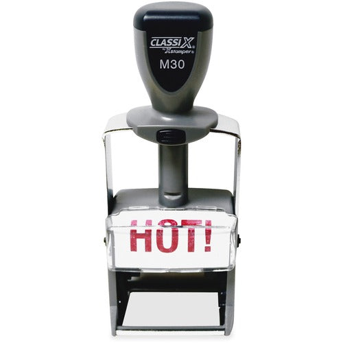 Xstamper XSTM30 ClassiX Self-inking Steel Message Stamp