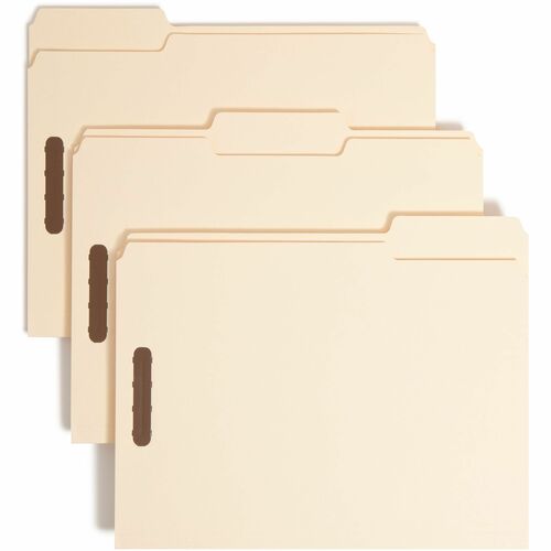 Smead SMD14600 1/3 Tab Cut Letter Recycled Fastener Folder