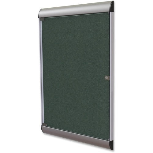 Ghent GHESILH20411 Silhouette Enclosed with 183 Ebony Vinyl Tackboard