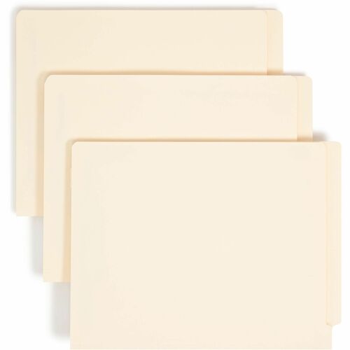 Smead SMD34220 Straight Tab Cut Letter Recycled Fastener Folder