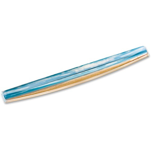 Fellowes FEL9179401 Photo Gel Keyboard Wrist Rest With Microban Protection - Sandy Beach - 2.3" X 18.6" X 0.8" Dimension - Multicolor - Rubber Base, Polyurethane, Gel - Stain Resistant