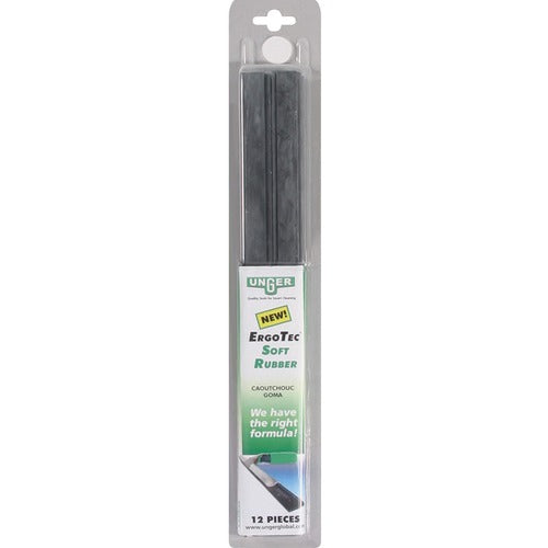 Unger UNGRT30 ErgoTec 12" Soft Rubber Squeegee Blades
