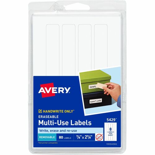 Avery® AVE05429 Avery® Erasable Multi-Use Labels