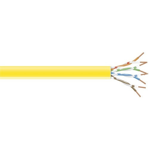Black Box BBNC6CMSLDYL CAT6 250-MHz Solid Bulk Cable