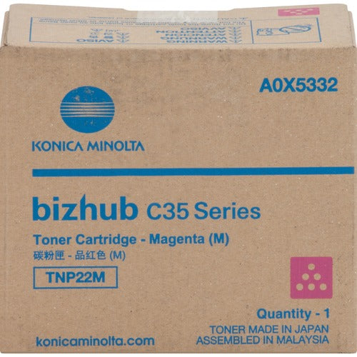 Konica Minolta KNMA0X5332 Original Laser Toner Cartridge - Magenta - 1 Each
