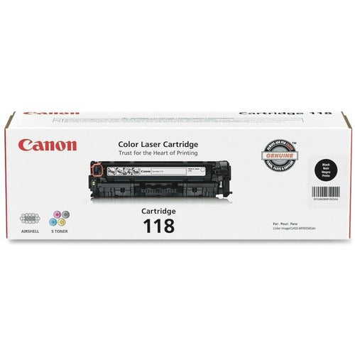 Canon CNMCRTDG118BKVP Cartridge 118BK Original Laser Toner Cartridge - Black - 2 / Pack