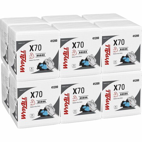 Wypall KCC41200 PowerClean X70 Medium Duty Cloths