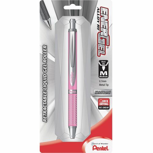 EnerGel PENBL407PBPA Alloy Retractable Gel Pens
