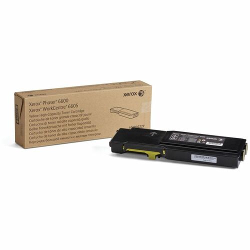 Xerox XER106R02227 Phaser 6600/Workcentre 6605, High Capacity Yellow Toner Cartridge - Laser - High Yield - 6000 Page - 1 Each