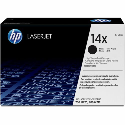HP HEWCF214X 14X (CF214X) Original High Yield Laser Toner Cartridge - Single Pack - Black - 1 Each