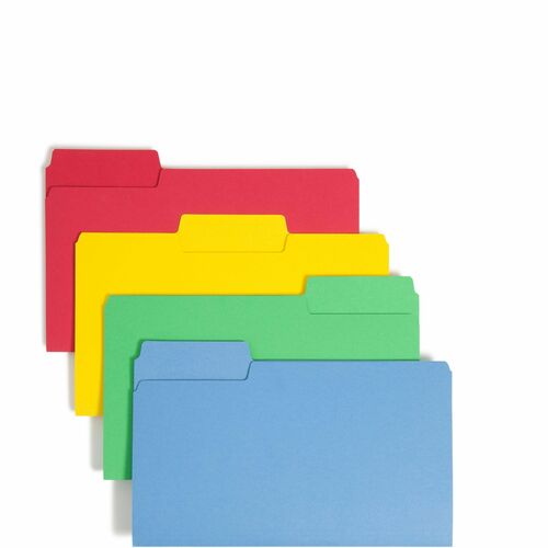 Smead SMD15410 SuperTab 1/3 Tab Cut Legal Recycled Top Tab File Folder