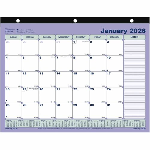 Brownline REDC181721 Monthly Desk Pad, January to December, English (C181721)