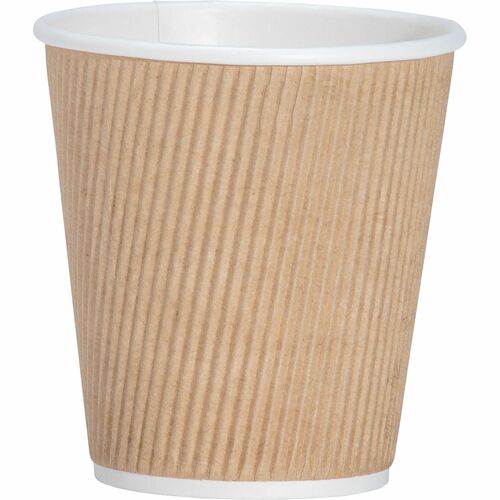 Genuine Joe GJO11256CT 10 oz Rippled Hot Cups