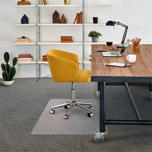 Floortex FLRPF1115225EV Phthalate-Free Vinyl Rectangular Chair Mat for Carpets up to 1/4" - 48" x 60"