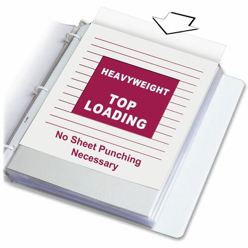 C-Line CLI62023 Poly Top-loading Sheet Protectors