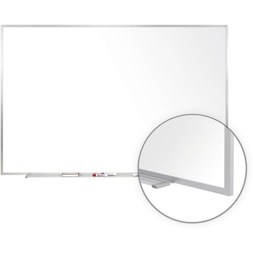 Ghent GHEM1231 24" x 36" Aluminum Frame Magnetic Whiteboard with 1 Marker