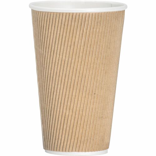 Genuine Joe GJO11257CT 16 oz Rippled Hot Cups