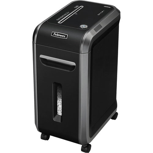 Fellowes FEL4609001 Powershred 99Ms Micro-Cut Shredder-Micro Cut-12 Per Pass-For Shredding Staples,Credit Card,Paper Clip,Dvd-78 Mil X 0.56" Shred Size-P-5-11 Ft/Min-9" Throat-15 Minute Run Time-25 Minute Cool Down Time-9 Gal Wastebin Capacit