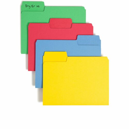 Smead SMD10480 SuperTab 1/3 Tab Cut Letter Recycled Top Tab File Folder