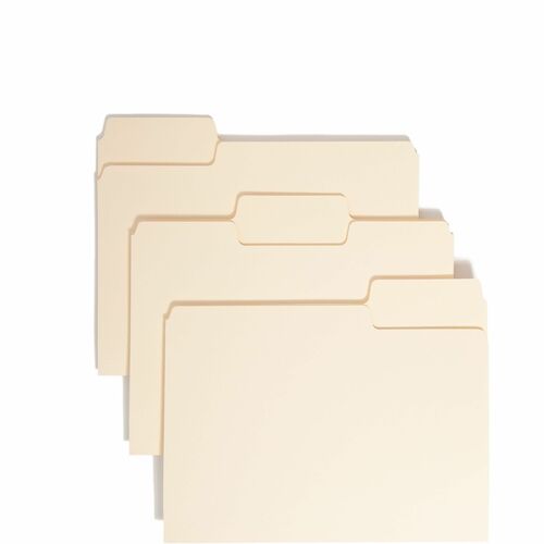 Smead SMD11920 SuperTab 1/3 Tab Cut Letter Recycled Top Tab File Folder
