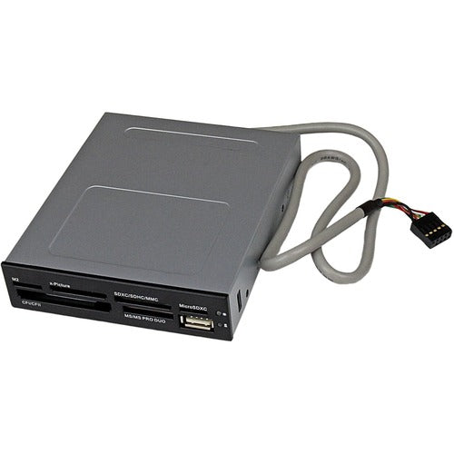 StarTech.com STC35FCREADBK3 3.5in Front Bay 22-in-1 USB 2.0 Internal Multi Media Memory Card Reader - Black