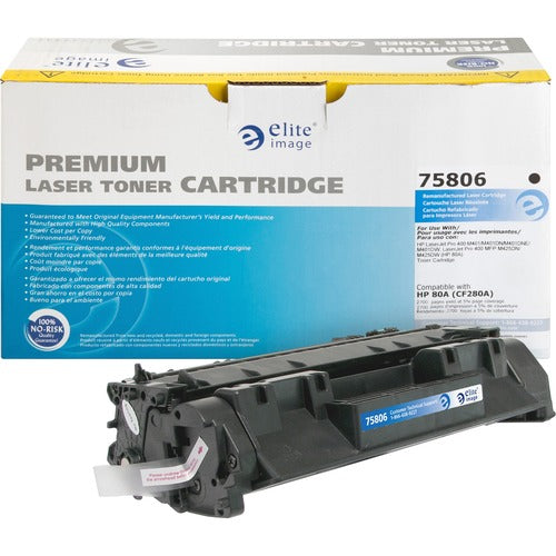 Elite Image ELI75806 Remanufactured Toner Cartridge Alternative For Hp 80A (Cf280A) - Laser - 2700 Page - 1 Each