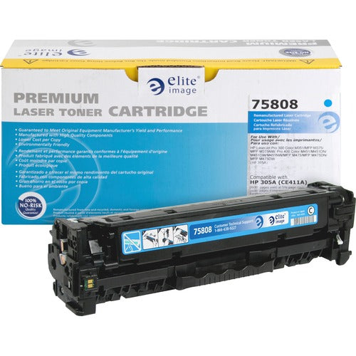 Elite Image ELI75808 Remanufactured Toner Cartridge Alternative For Hp 305A (Ce411A) - Laser - 2600 Page - 1 Each