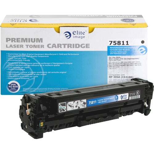 Elite Image ELI75811 Remanufactured Toner Cartridge Alternative For Hp 305A (Ce410A) - Laser - 2200 Page - 1 Each