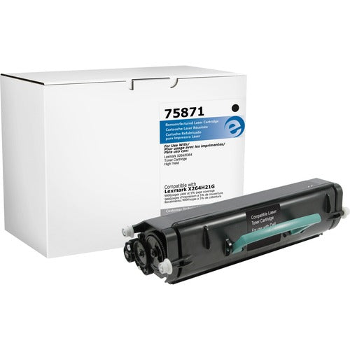 Elite Image ELI75871 Remanufactured High Yield Toner Cartridge Alternative For Lexmark X264 (X264H21G) - Laser - High Yield - 9000 Page - 1 Each