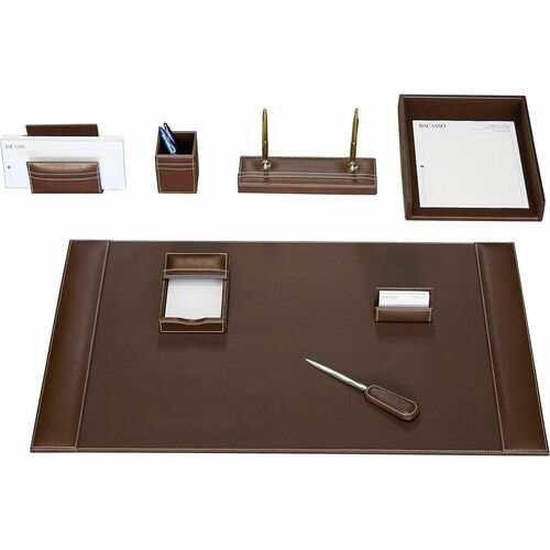 Dacasso DACD3212 Rustic Leather Desk Set