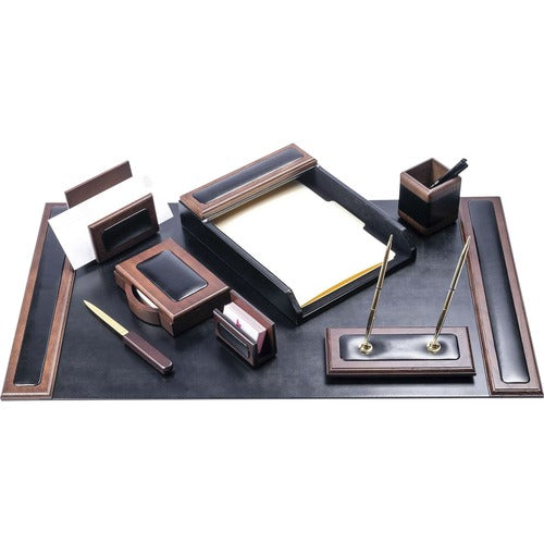 Dacasso DACD8412 Walnut & Leather Desk Set