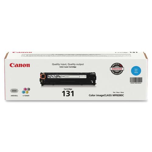 Canon CNMCRTDG131C 131 Original Laser Toner Cartridge - Cyan - 1 Each