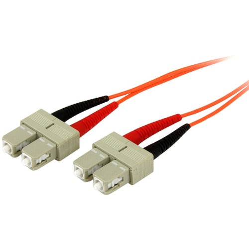 StarTech.com STC50FIBPSCSC2 2m OFNP Plenum Multimode 50/125 Duplex Fiber Patch Cable SC - SC