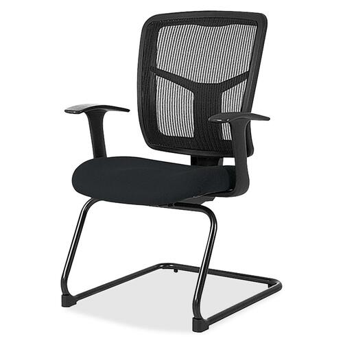 Lorell LLR8620249 ErgoMesh Series Mesh Back Guest Chair with Arms