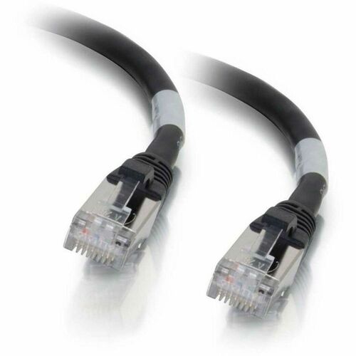 C2G CGO00808 1ft (0.3m) Cat6 Snagless Shielded (STP) Ethernet Network Patch Cable - Black