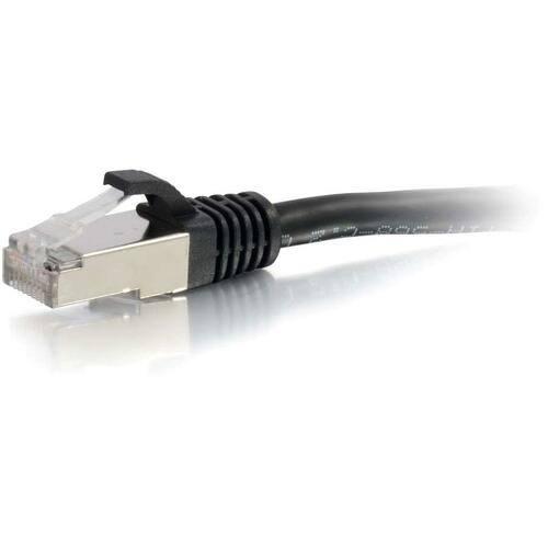 C2G CGO00823 30ft Cat6 Snagless Shielded (STP) Ethernet Network Patch Cable - Black