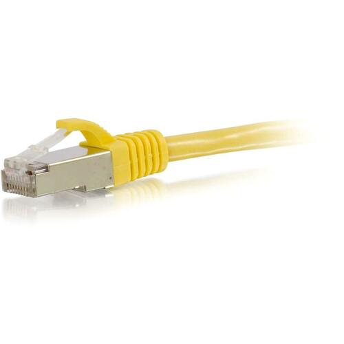 C2G CGO00860 2ft Cat6 Snagless Shielded (STP) Ethernet Network Patch Cable - Yellow
