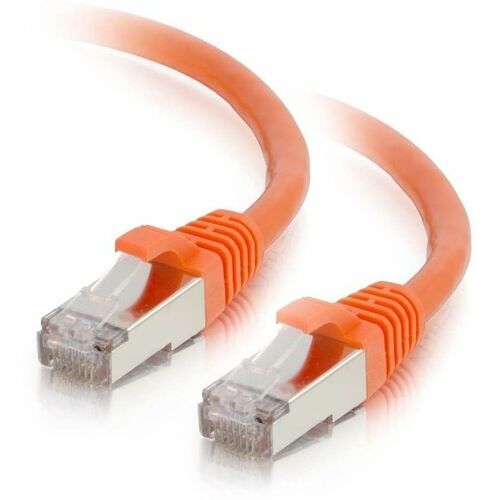 C2G CGO00876 1ft Cat6 Snagless Shielded (STP) Ethernet Network Patch Cable - Orange