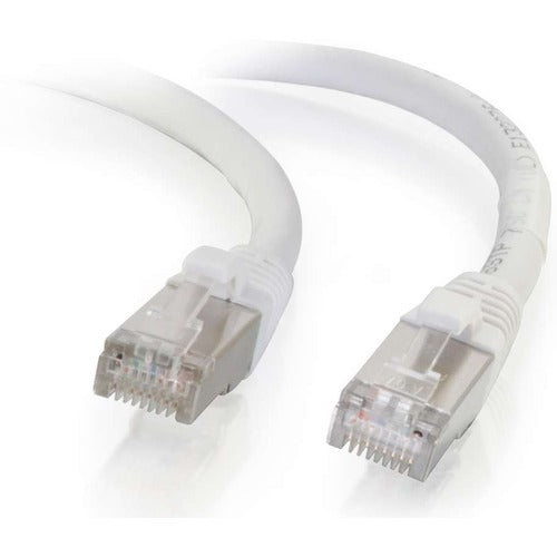 C2G CGO00920 7ft Cat6 Snagless Shielded (STP) Ethernet Network Patch Cable - White
