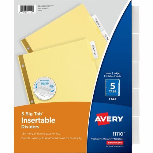 Avery® AVE11113 Avery® Big Tab Insertable Dividers