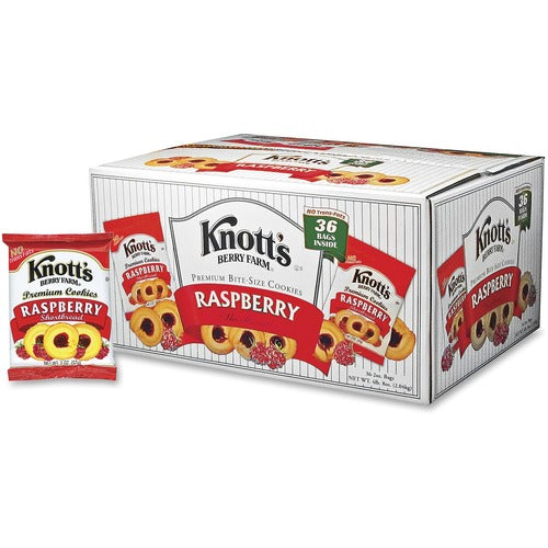 Knott's Berry Farm BSC59636 Raspberry Shortbread Bite-Size Cookies