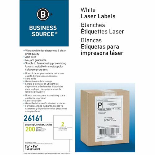 Business Source BSN26161 Shipping Labels