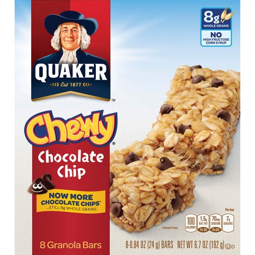 Quaker Oats QKR31182 Chocolate Chip Chewy Granola Bars