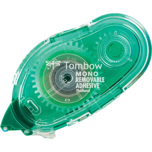 Tombow TOM62108 Mono Removable Adhesive Dispenser - 0.33" Width X 39.33 Ft Length - Self-Adhesive, Removable, Residue-Free, Acid-Free - Dispenser Included - 1 Each - Clear